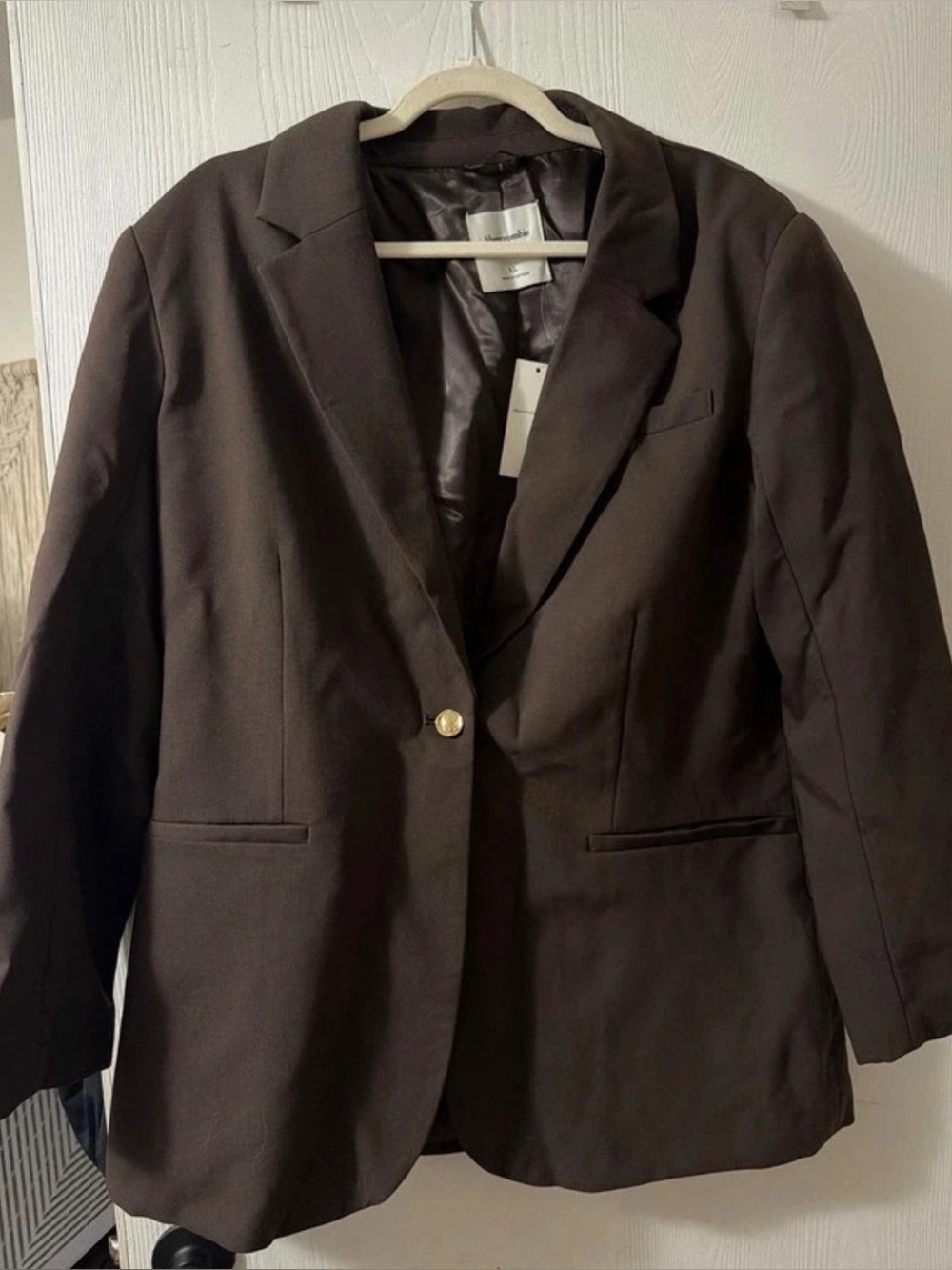 Abercrombie & Fitch Classic Suiting Blazer Brown XL